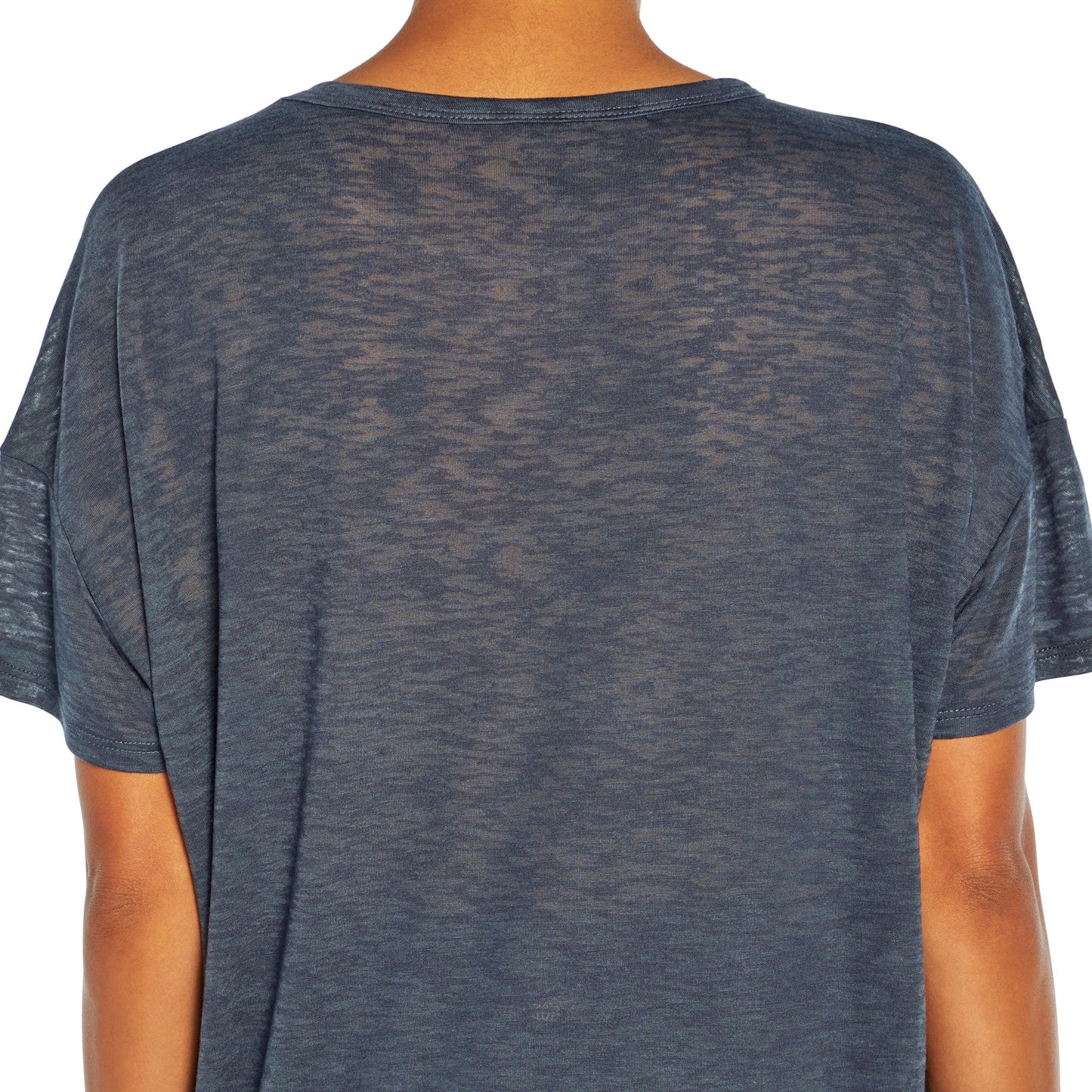 Maci Wash Distress Burnout Crop Tee - Zealous