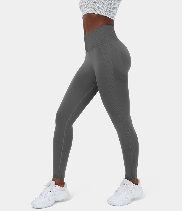 Gray butt lifting legging