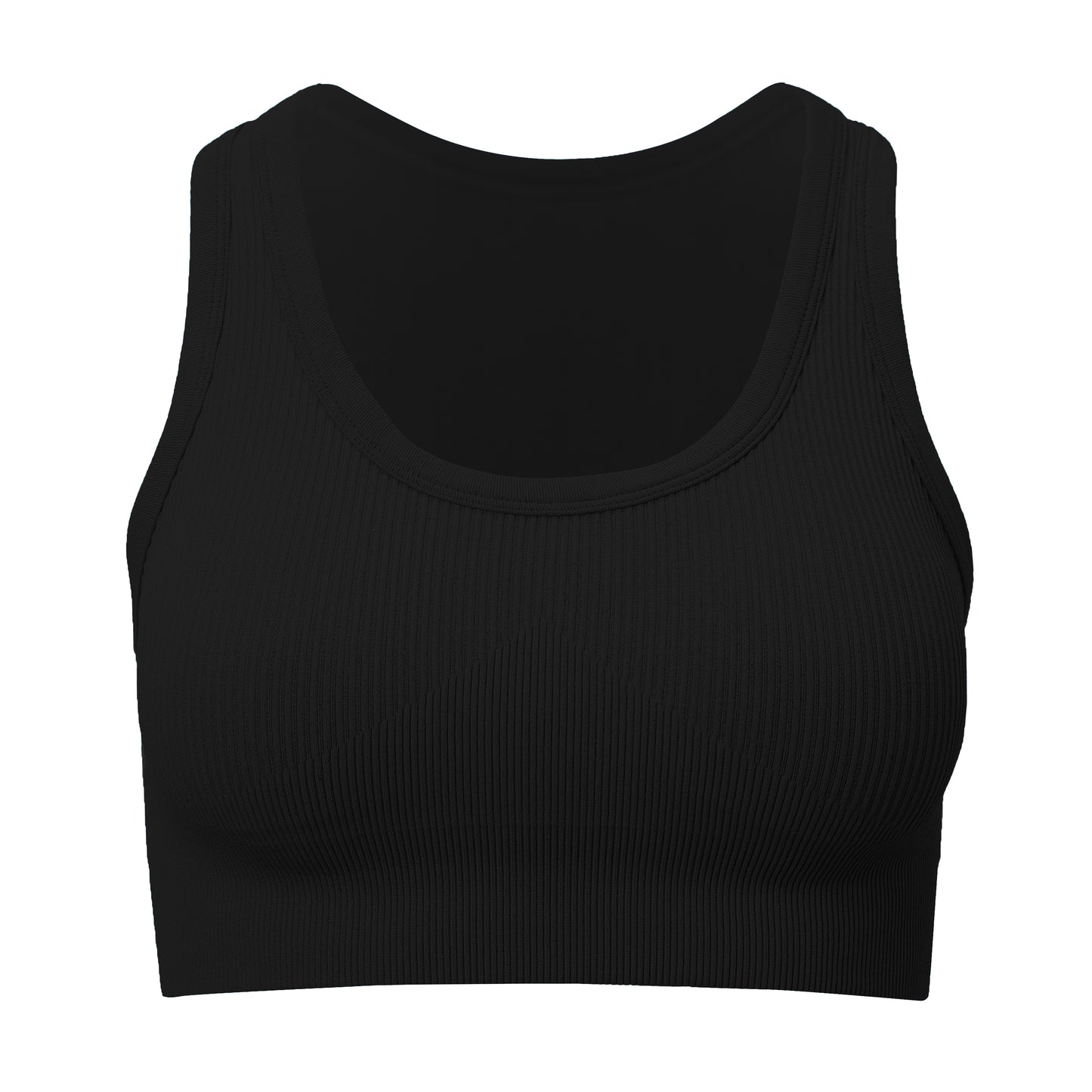 Raven Rib Knit Sports Bra