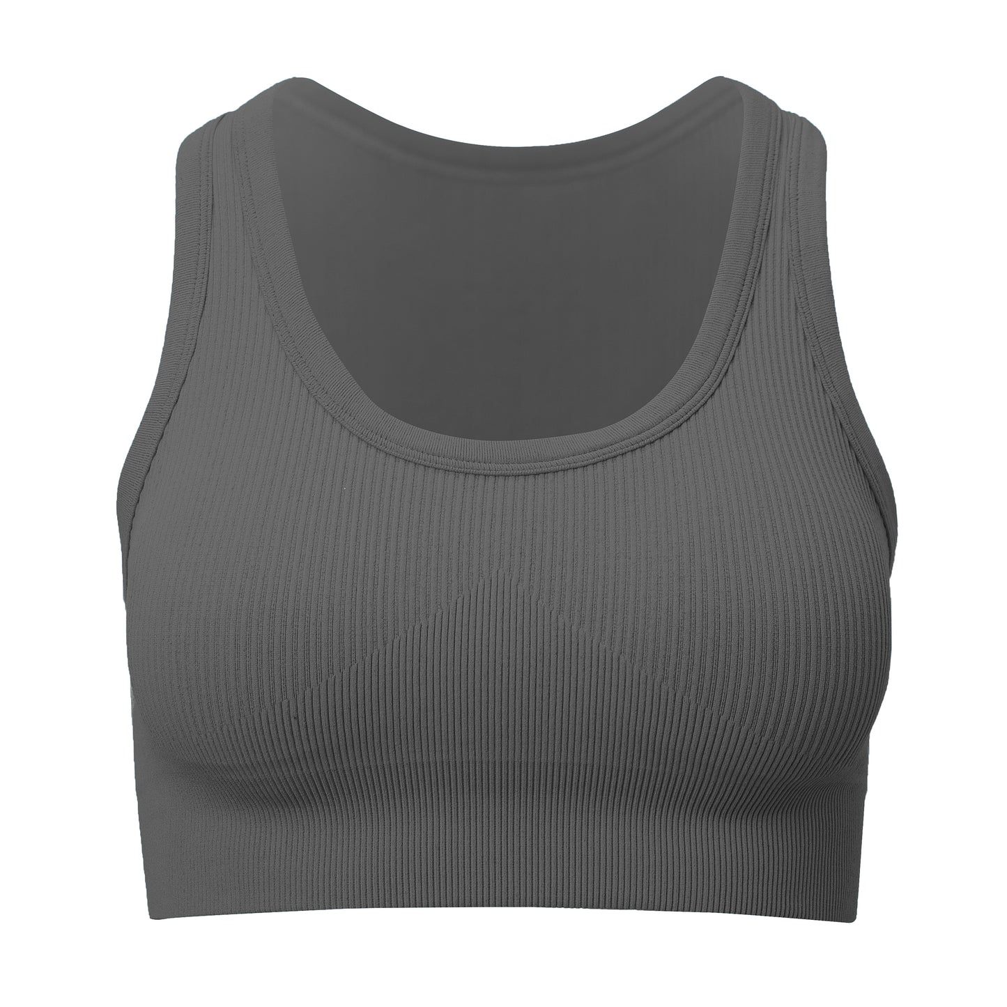 Raven Rib Knit Sports Bra