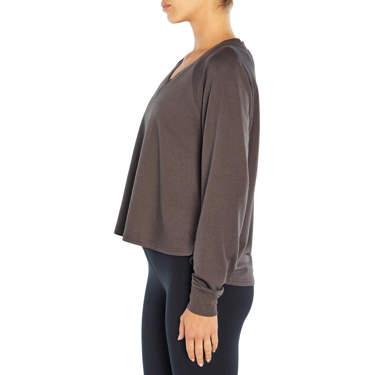 Desi Pullover V-Neck With Raglan Long Sleeves - Zealous