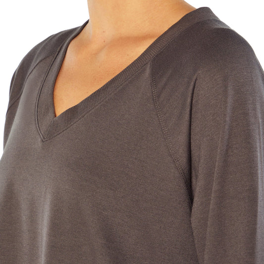 Desi Pullover V-Neck With Raglan Long Sleeves - Zealous