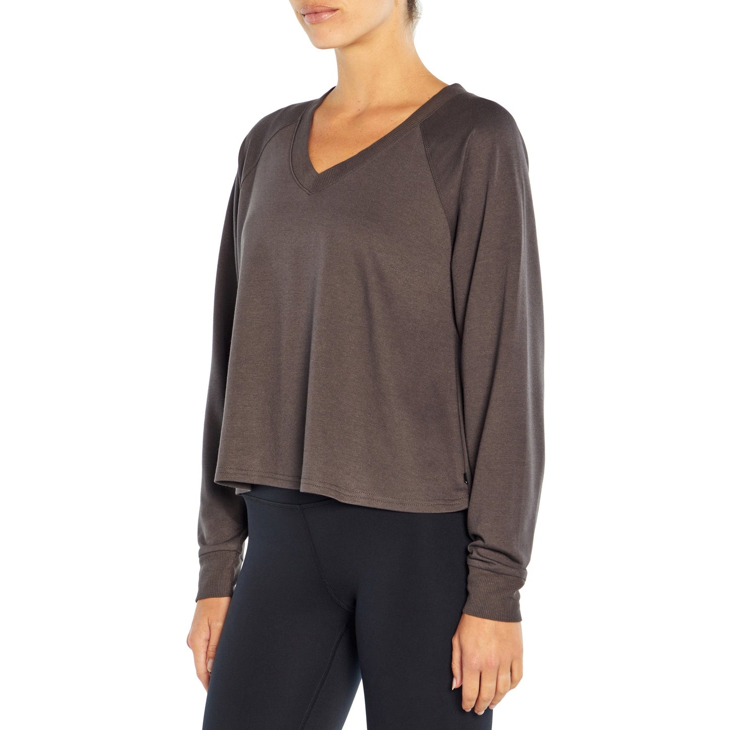 Desi Pullover V-Neck With Raglan Long Sleeves - Zealous