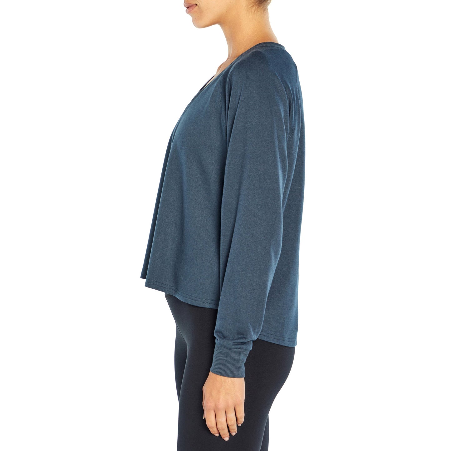 Desi Pullover V-Neck With Raglan Long Sleeves - Zealous