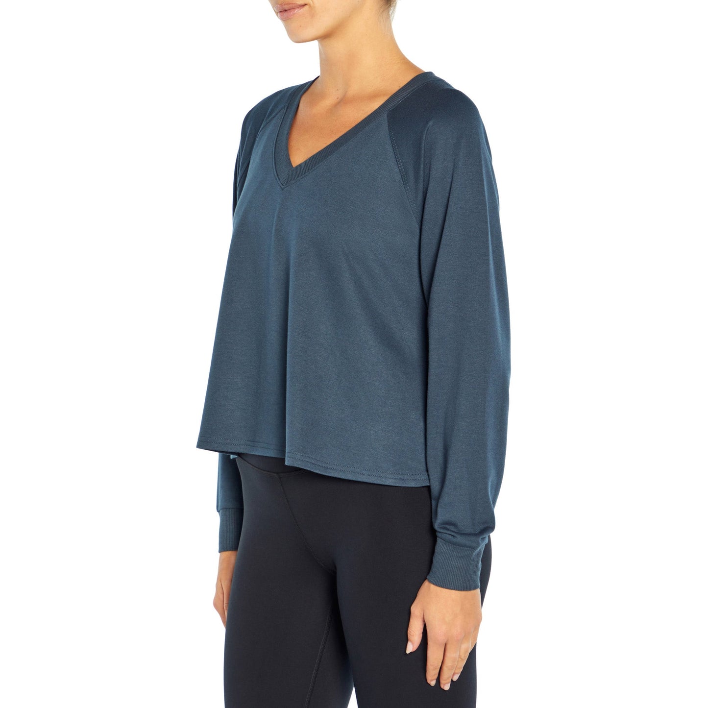 Desi Pullover V-Neck With Raglan Long Sleeves - Zealous