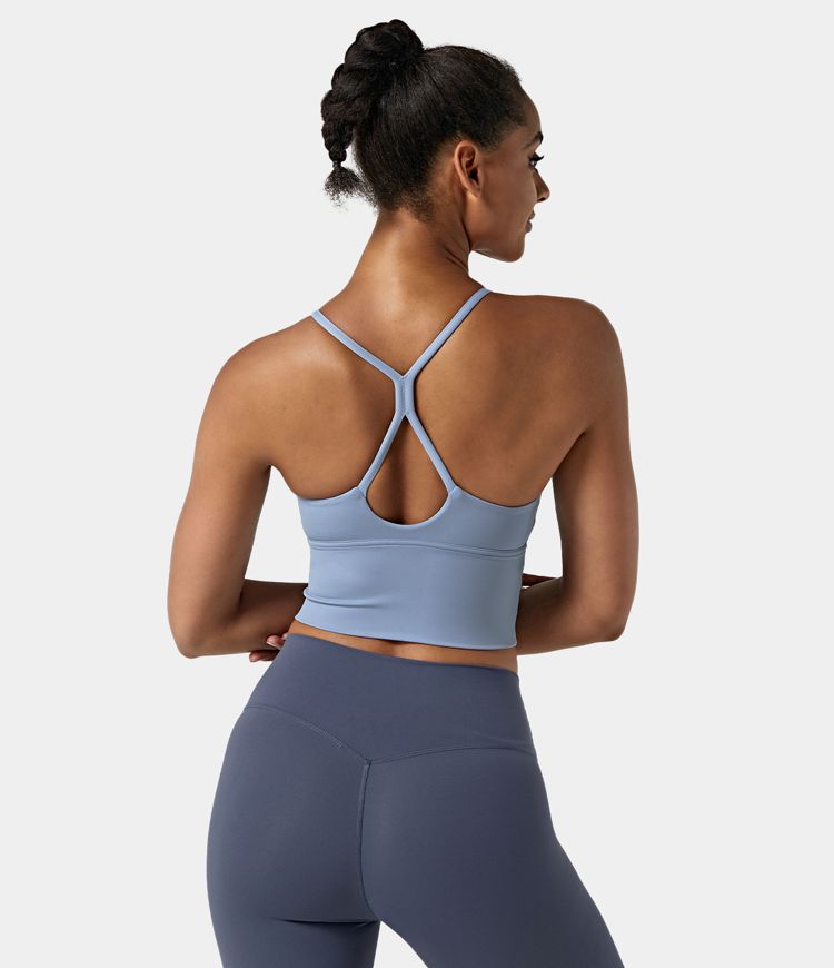 In My Feels Crisscross Cut Out Cropped Cami - Zealous