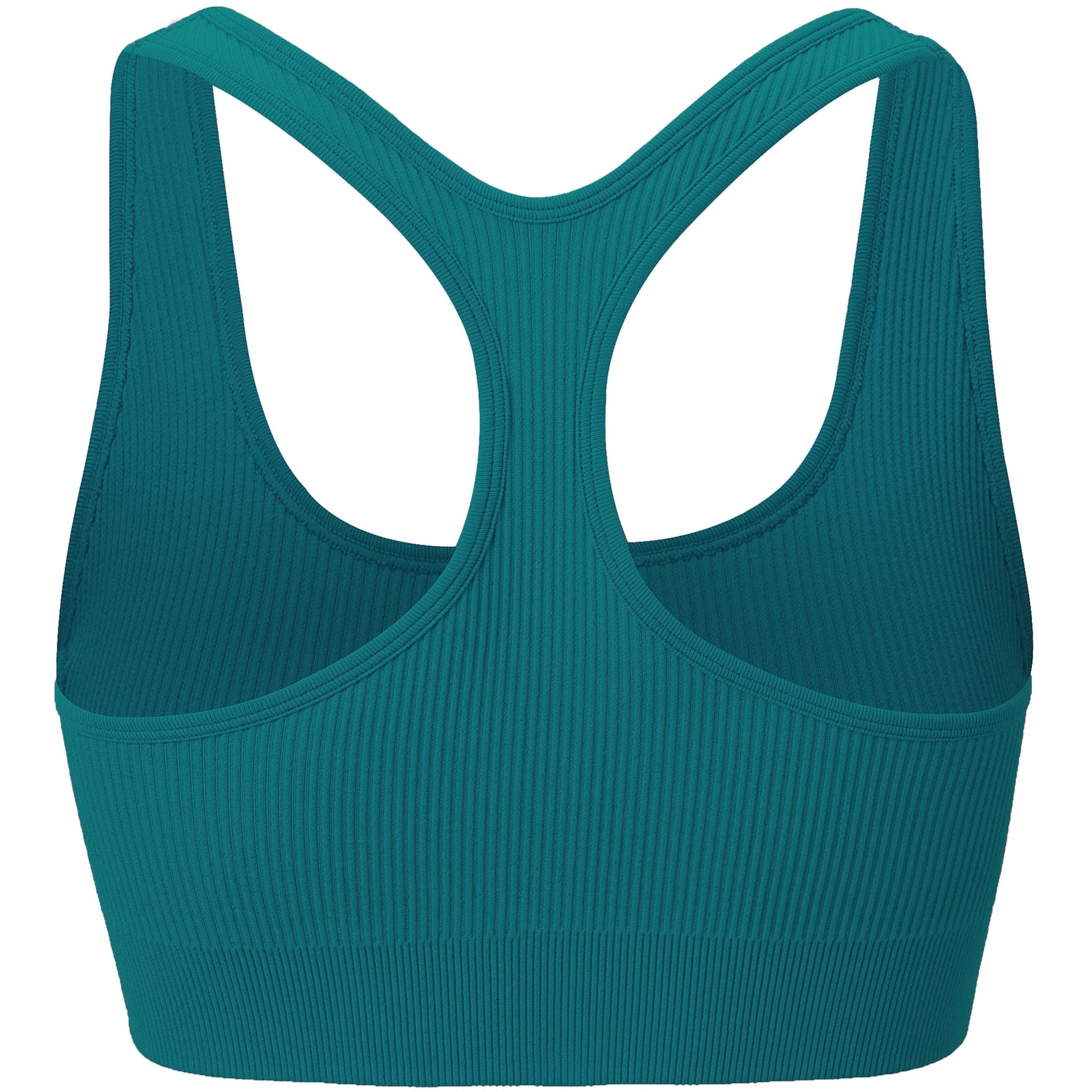 Lakeblue Zip-Front Rib Knit Gym Top - Zealous