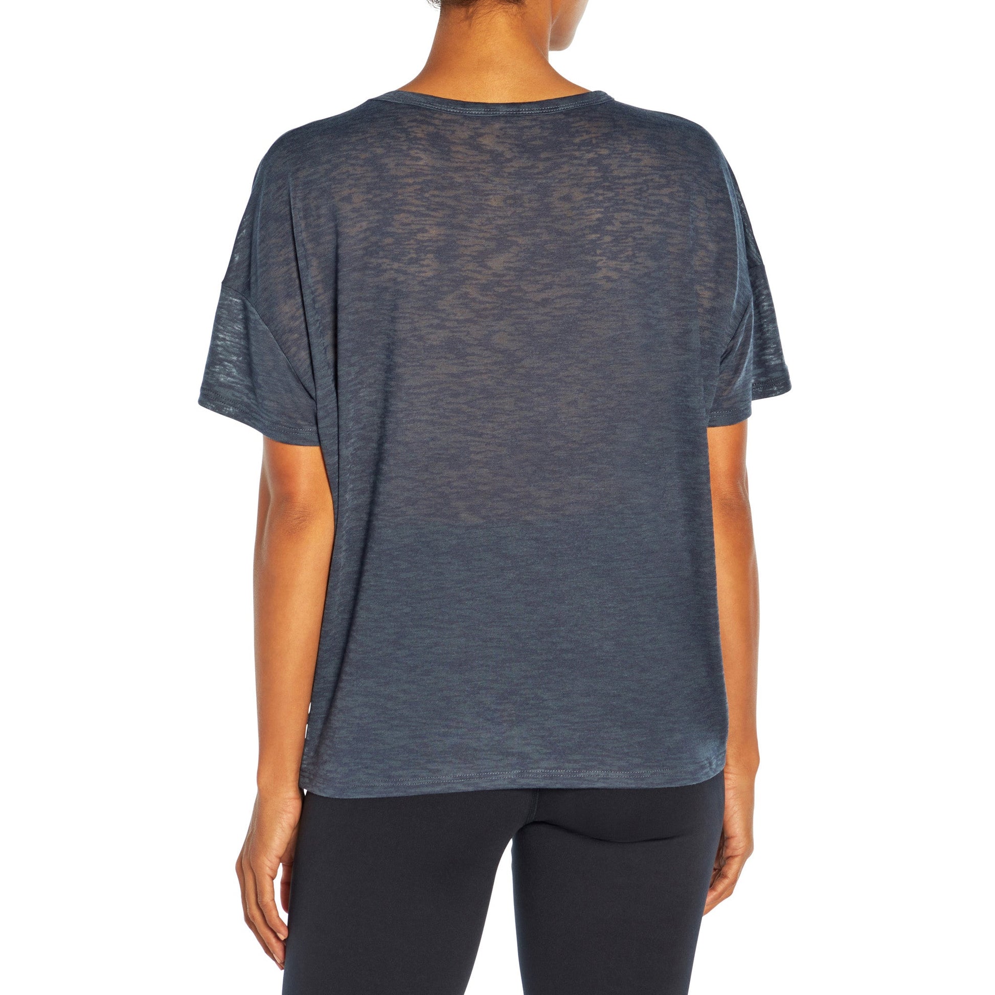 Maci Wash Distress Burnout Crop Tee - Zealous