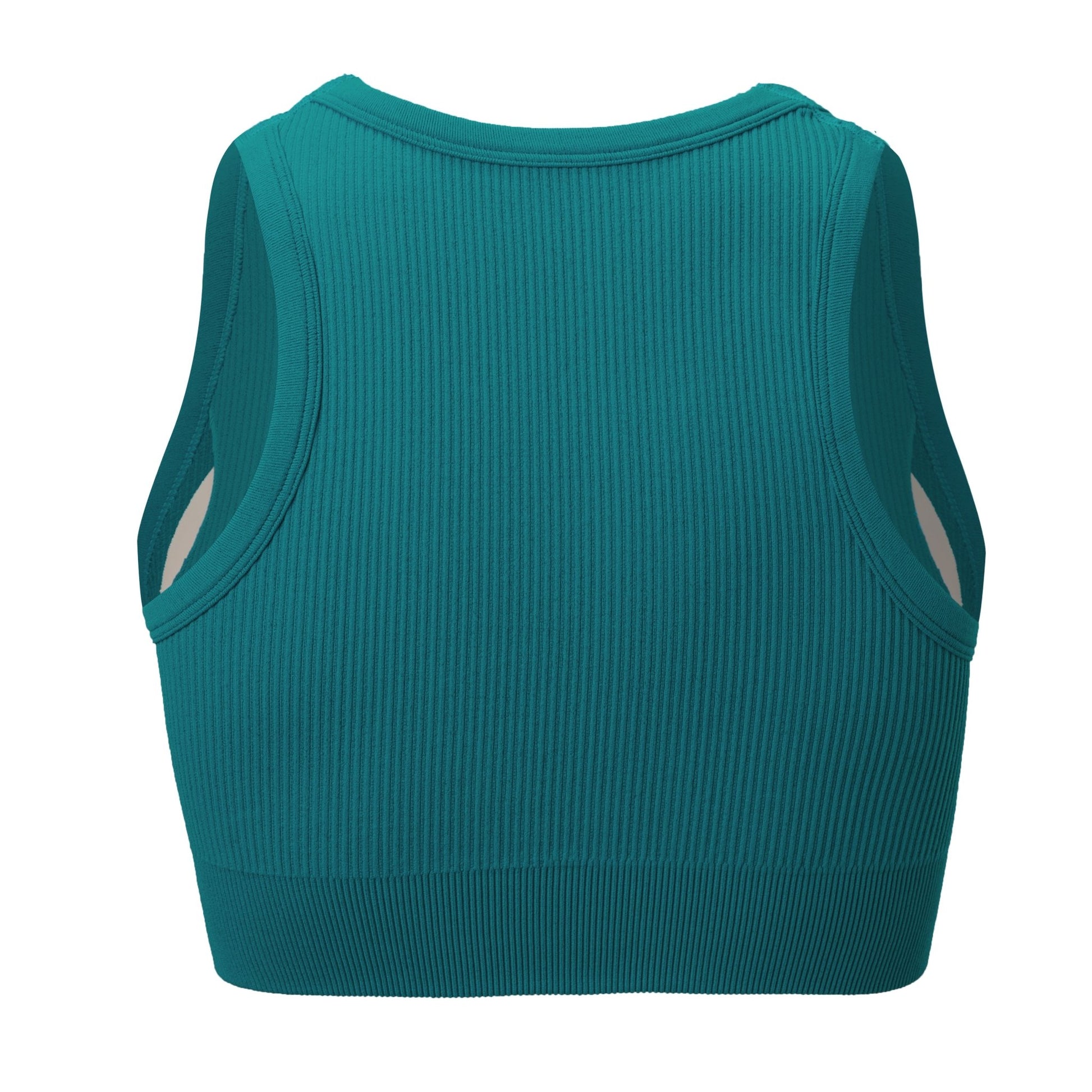 Rib Knit Activewear Top - Zealous