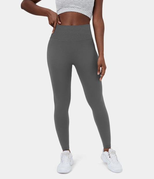 Seamless Flow High Waisted Butt Lifting Leggings Eiffel Tower - Zealous